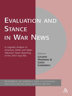 cover image of Evaluation and Stance in War News